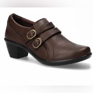 Easy street dark brown ankle boot side zip 8.5 women’s shoes cushioned NWT